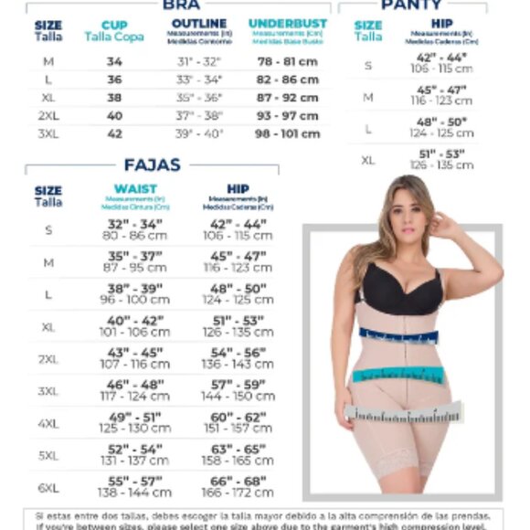 Faja Colombiana UP Lady Ref6200 Size L - Picture 4 of 4